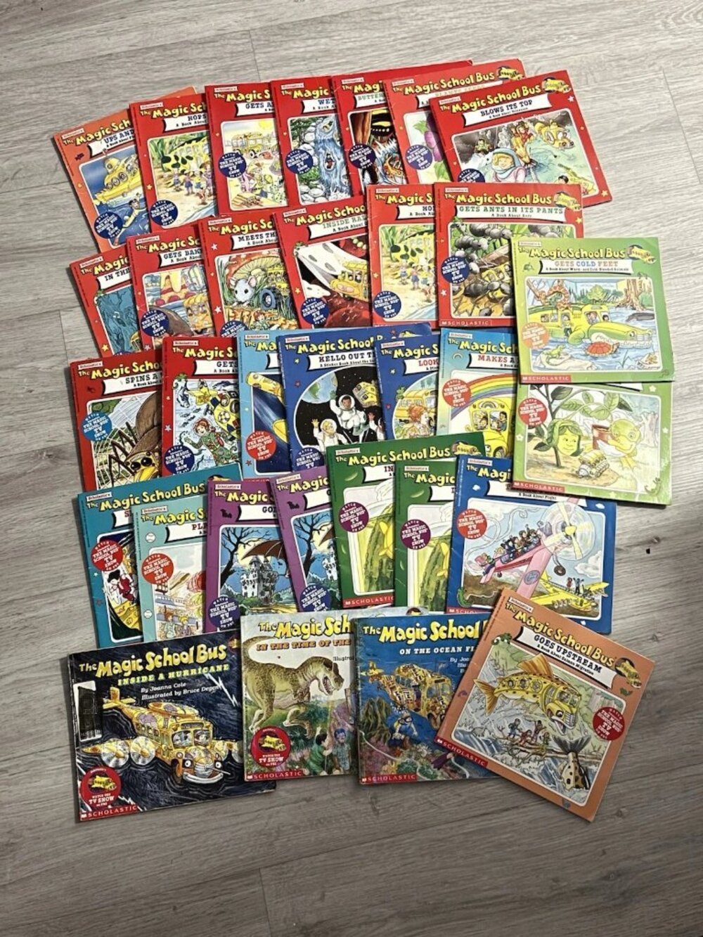 Magic School Bus Book Lot Of 32 Scholastic Vintage 1990